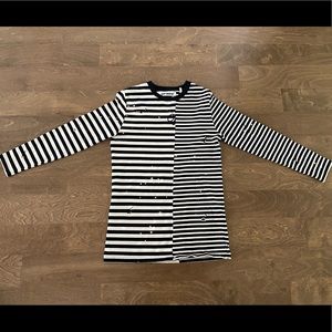 OFF-WHITE
Contrast Stripe oversized Distressed Shirt